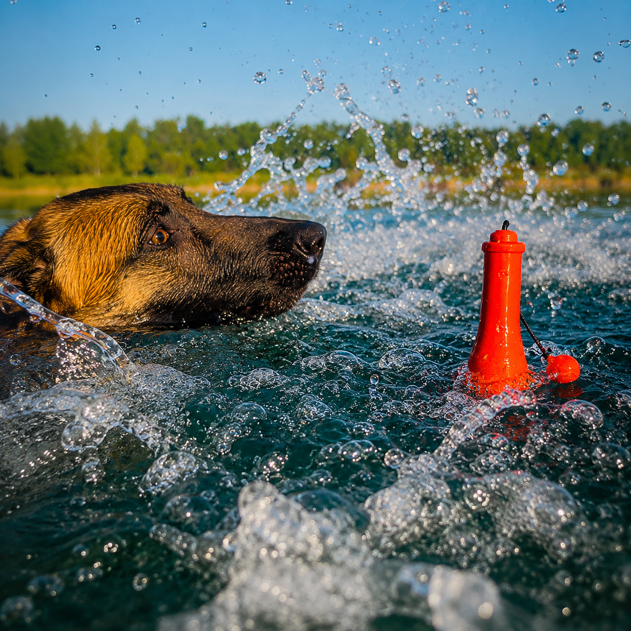 Hundespielzeug Dog Comets Bobber Orange