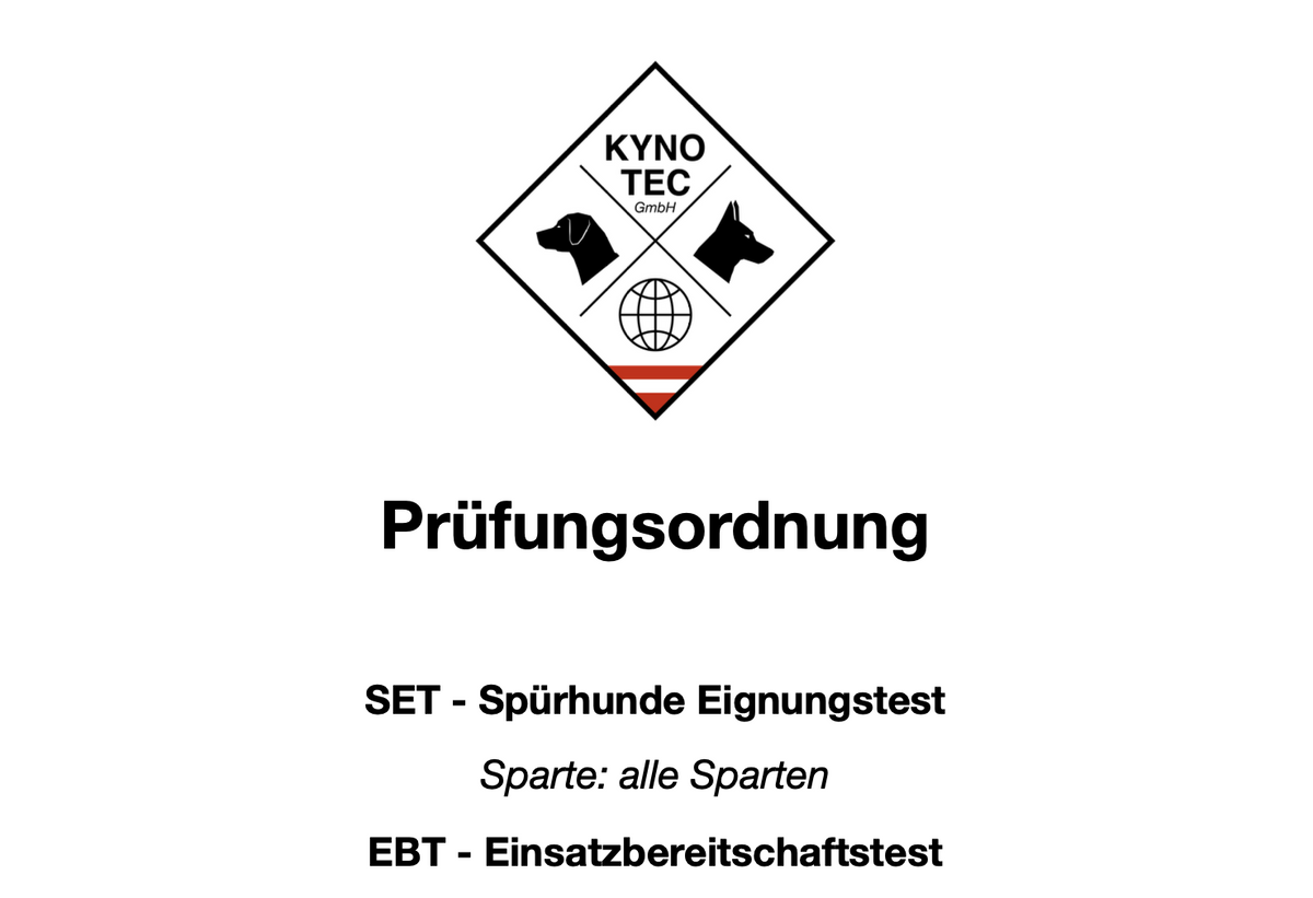 EBT – der Einsatzbereitschaftstest als Standortbestimmung für Spürhundeteams