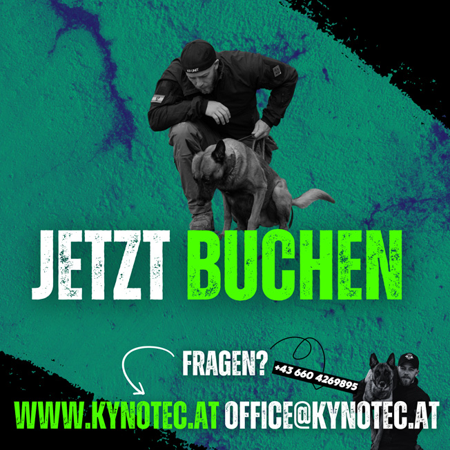 Stoffeingabe mit Sprengmittel und Schusswaffen von Kynotec. Arbeit am Scentwheel, Line Ups, DDTS (Voraussetzung Teilnahme am DDTS Training vorab). Mengen der Sprengmittel bis zu 1kg, weiters Waffenteile und ganze Waffen. Zielsetzung des Workshops ist es den Hunden ihre Stoffpalette zu generalisieren, neue Stoffe aus fremden Chargen und Mengen vorzustellen. Des weiteren wird die Sinnhaftigkeit und Effizienz von Variabler Verstärkung und Blinds vermittelt.